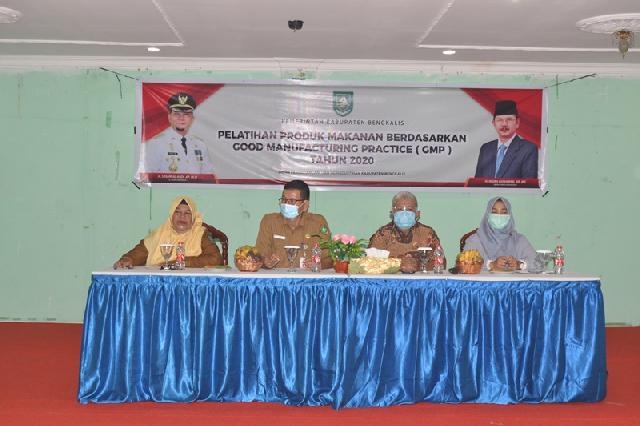 Disdagprin Bengkalis Taja Pelatihan Produk Makanan GMP