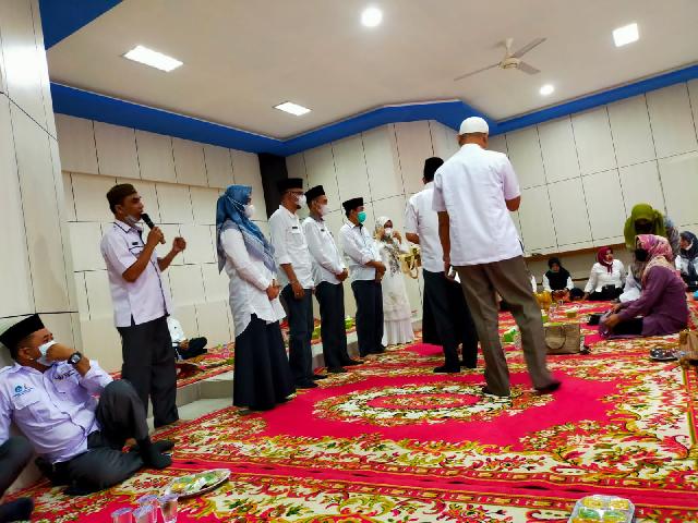 Serangkaian dengan Maulid Nabi Muhammad SAW, Disdik Inhil Gelar Pisah Sambut Pejabatnya