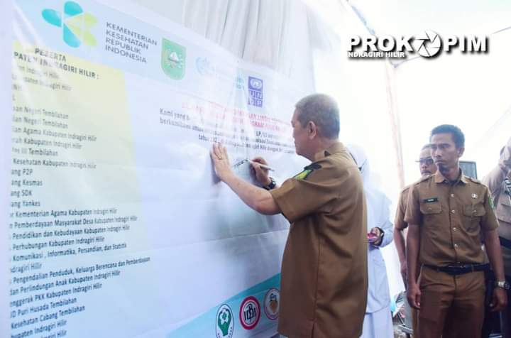 Dinas Kesehatan Kabupaten Indragiri Hilir Gelar Pencanangan Crash Program Polio Serentak