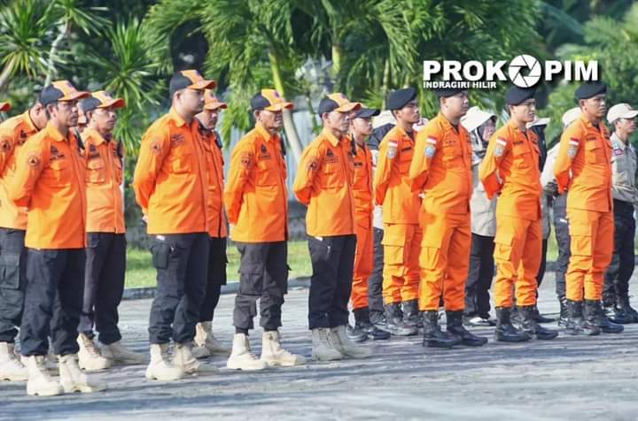 Pj Bupati Herman Pimpin Apel Gabungan Kesiap-siagaan Bencana Karhutla di Lapangan Upacara Kantor Bupati