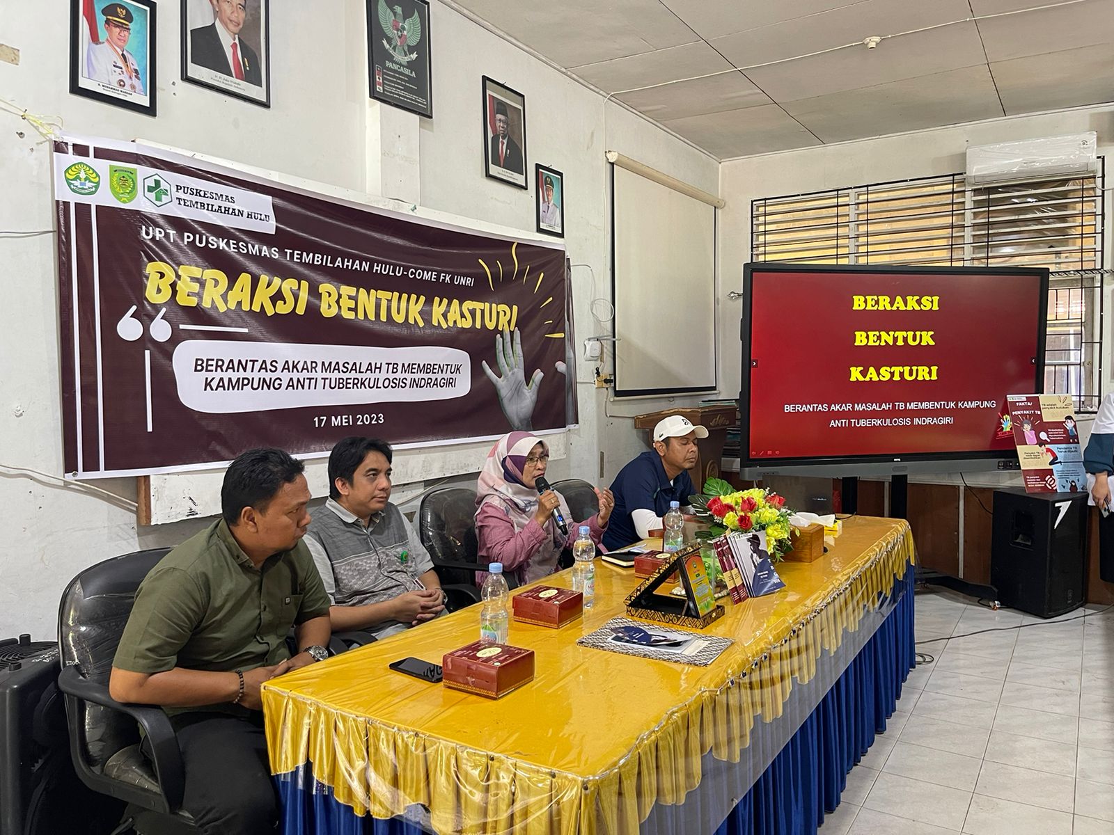 UPT Puskemas Tembilahan Hulu Terima Kunjungan Mahasiswa FK Kedokteran UNRI