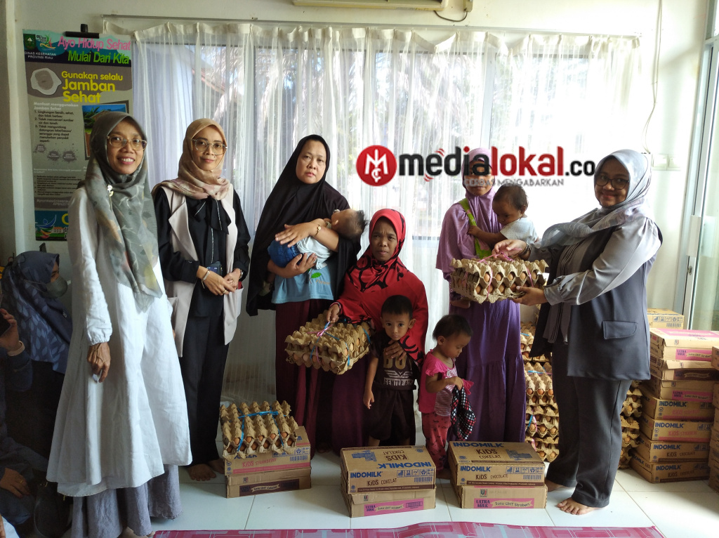 Rumah Pemulihan Gizi Dinkes Inhil Salurkan Puluhan Paket Nutrisi