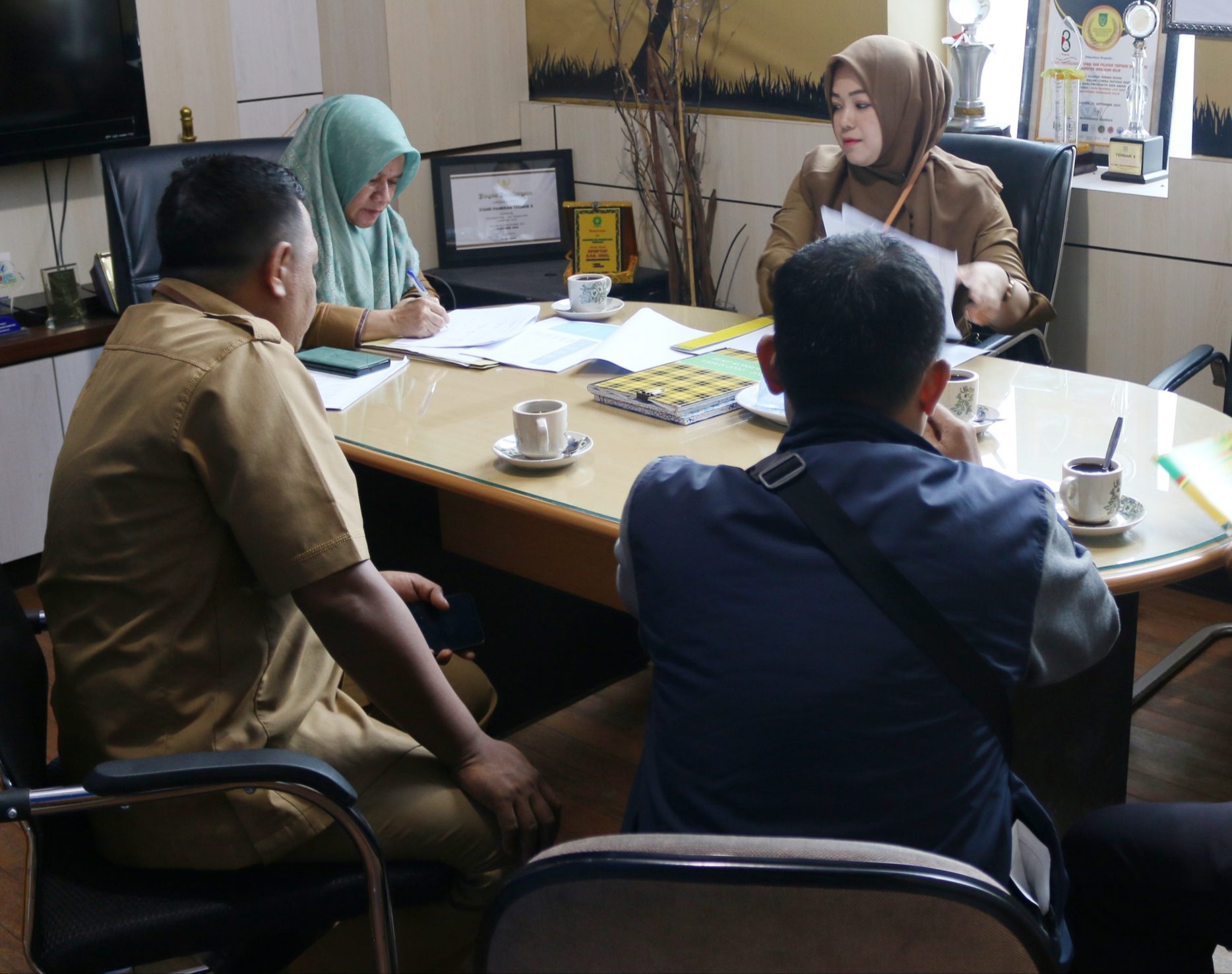 Petugas Penyelenggara Pelayanan Publik DPMPTSP Inhil Ikuti Simulasi Penilaian Pengetahuan, Evaluasi Petugas Pelayanan