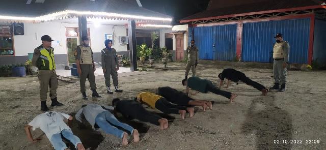 Satpol PP Inhil Amankan Para Remaja yang Melakukan Aksi Balap Liar