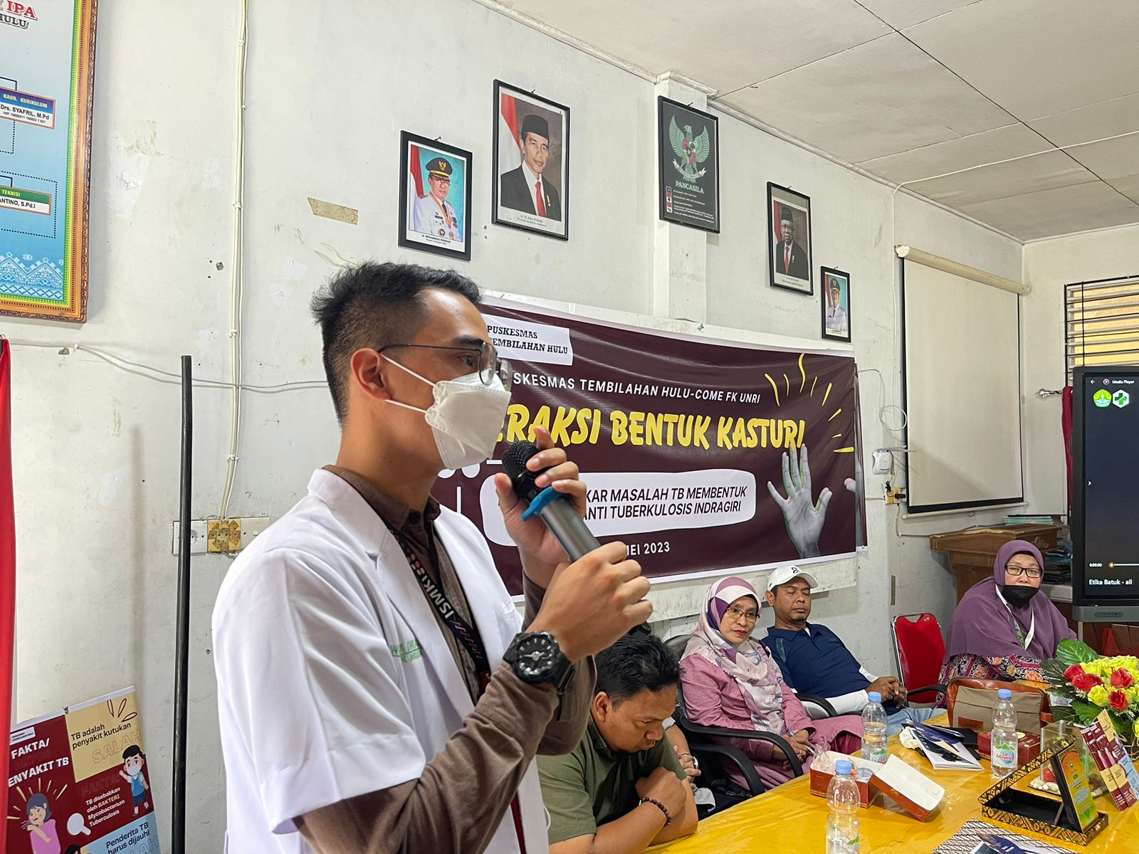 UPT Puskemas Tembilahan Hulu Terima Kunjungan Mahasiswa FK Kedokteran UNRI