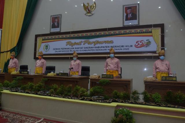 Terbuka Untuk Umum, Rapat Paripurna Milad Inhil ke-55 Sesuai Protokol Kesehatan Covid-19