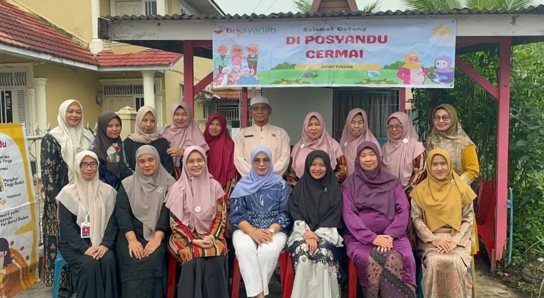 Tim Dinkes Inhil Gelar Penilaian Kader Posyandu Berprestasi di Posyandu Cermai