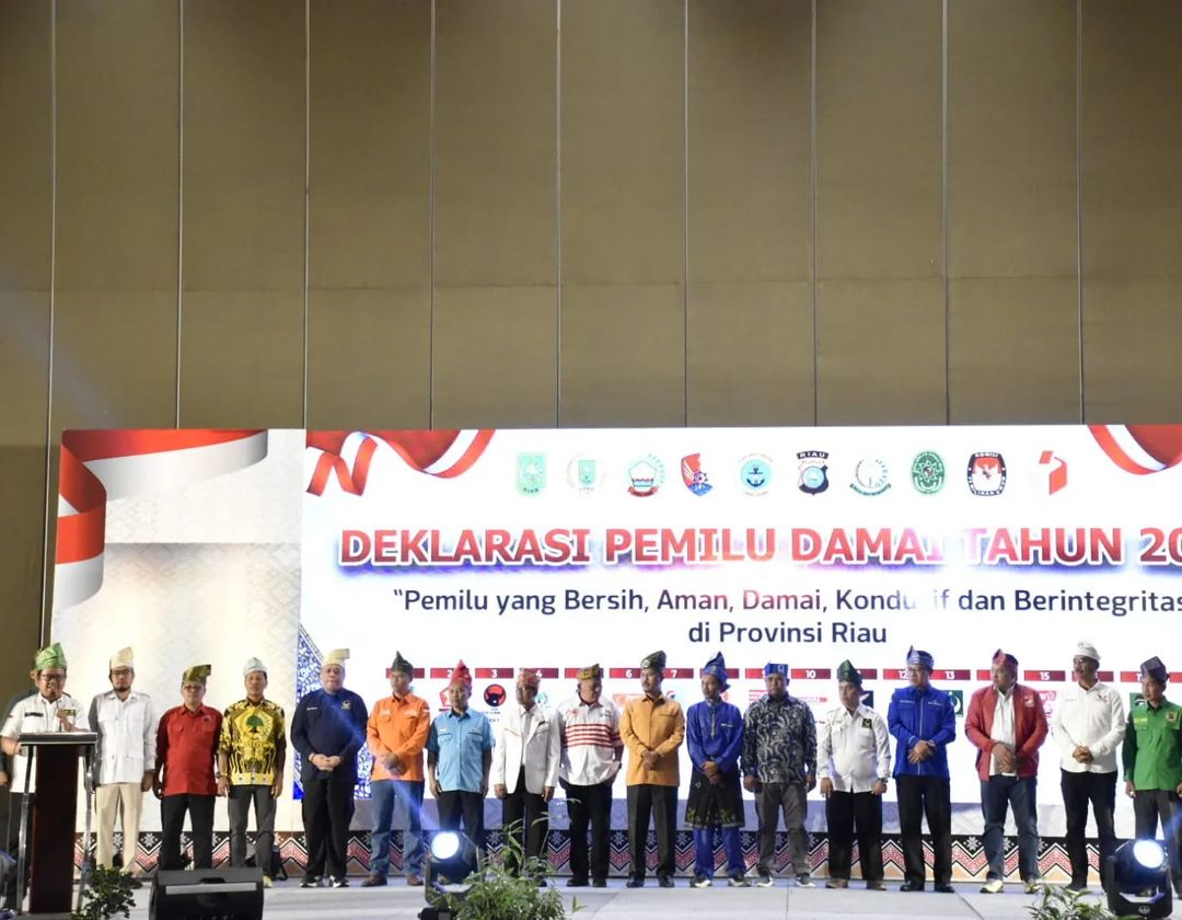 Deklarasi Pemilu Damai 2024, Wakil Ketua DPRD Pekanbaru Ginda Burnama Harapkan Pemilu  Berjalan Lancar