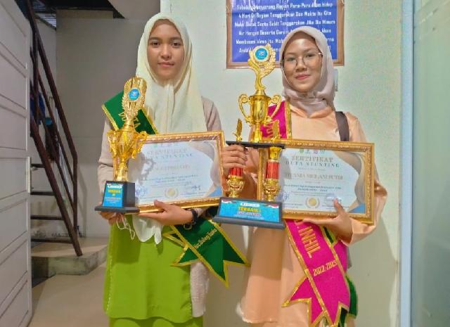 Titania Melani Putri Siswi SMA N 1 Kateman Terpilih Jadi Terbaik 1 Duta Stunting Inhil