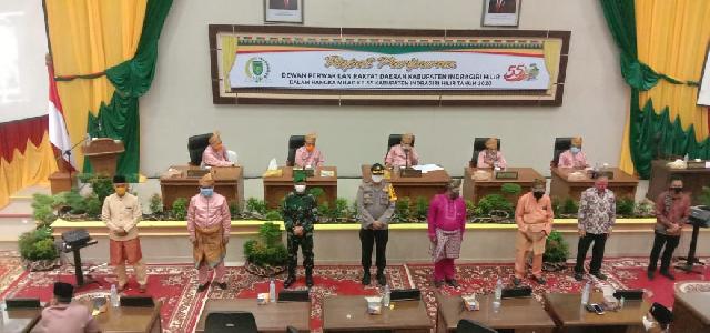 Terbuka Untuk Umum, Rapat Paripurna Milad Inhil ke-55 Sesuai Protokol Kesehatan Covid-19