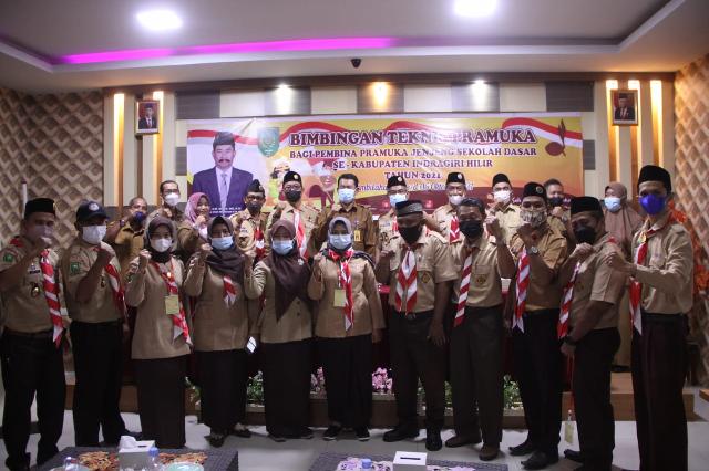 Hidupkan Kembali Ekstrakurikuler Kepramukaan, Disdik Inhil Taja Bimtek Pembina Pramuka 