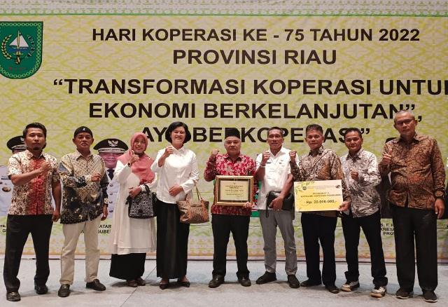 Didampingi Kadiskopukm Inhil, Koperasi Tasmal Raih Prestasi Terbaik Kedua Tingkat Provinsi Riau